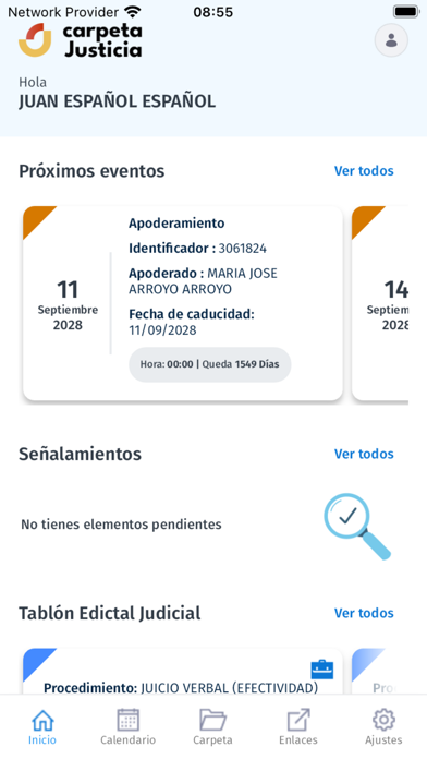 Carpeta Justicia Screenshot
