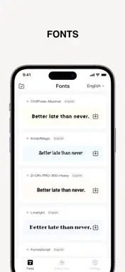 Fonts – screenshot 1