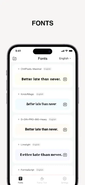 Fonts – screenshot 1