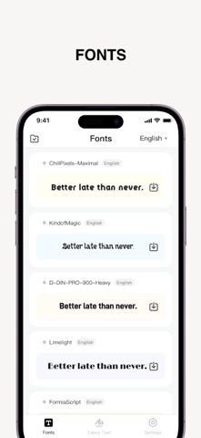 Fonts – Screenshot 1 of 5