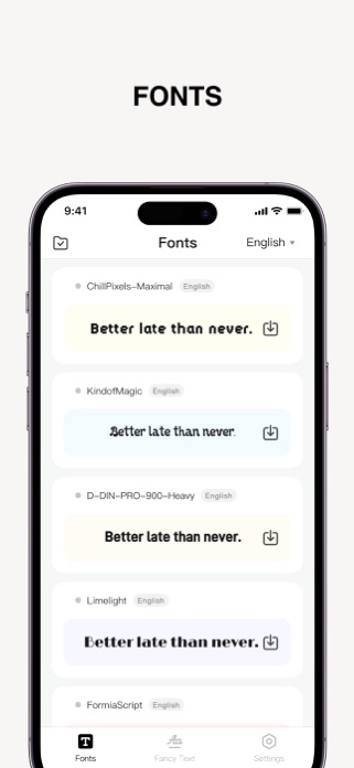 Fonts – Screenshot 1 of 5