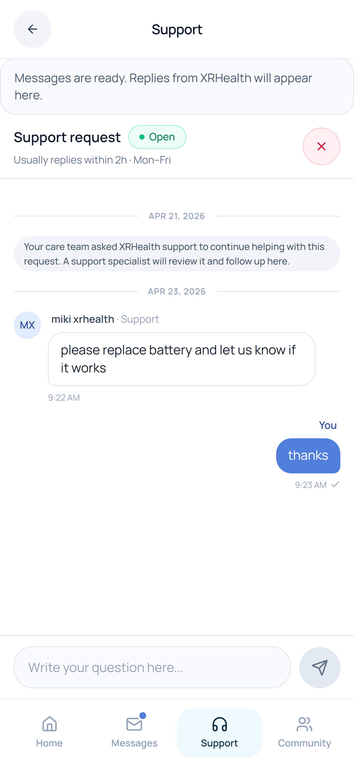 MyXRHealth screenshot 7