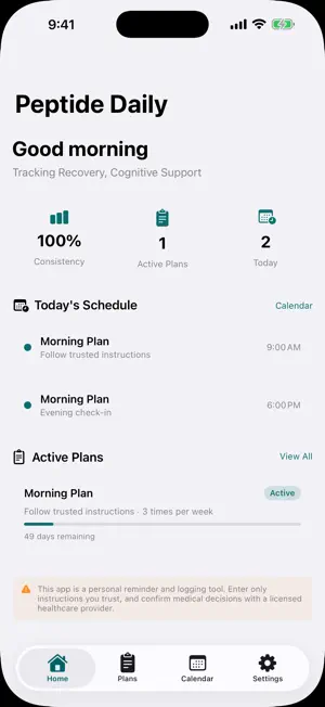 Peptide Daily screenshot 1