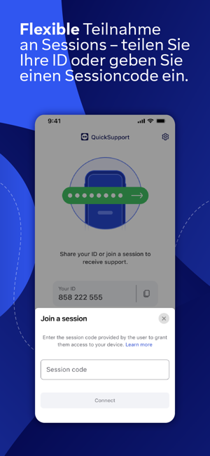 ‎TeamViewer QuickSupport Screenshot