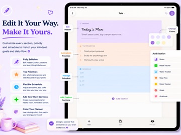 Printable ADHD Planner iPad screenshot