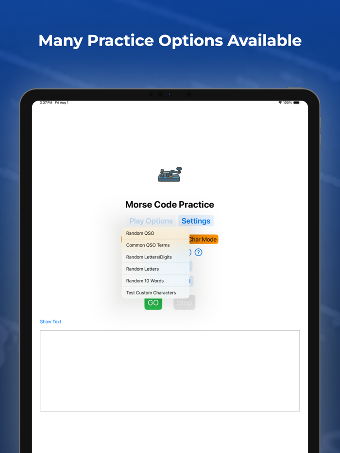 Morse Code Trainer  Practice