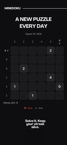 MineDoku – Minesweeper Puzzle Screenshot 3 of 3