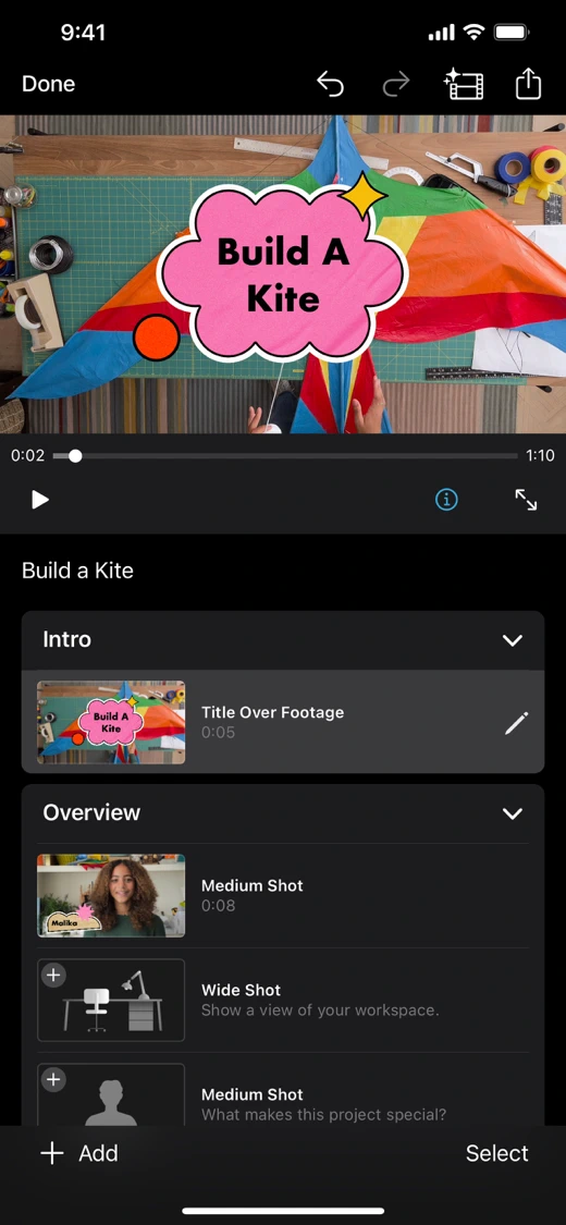 iMovie screenshot 4