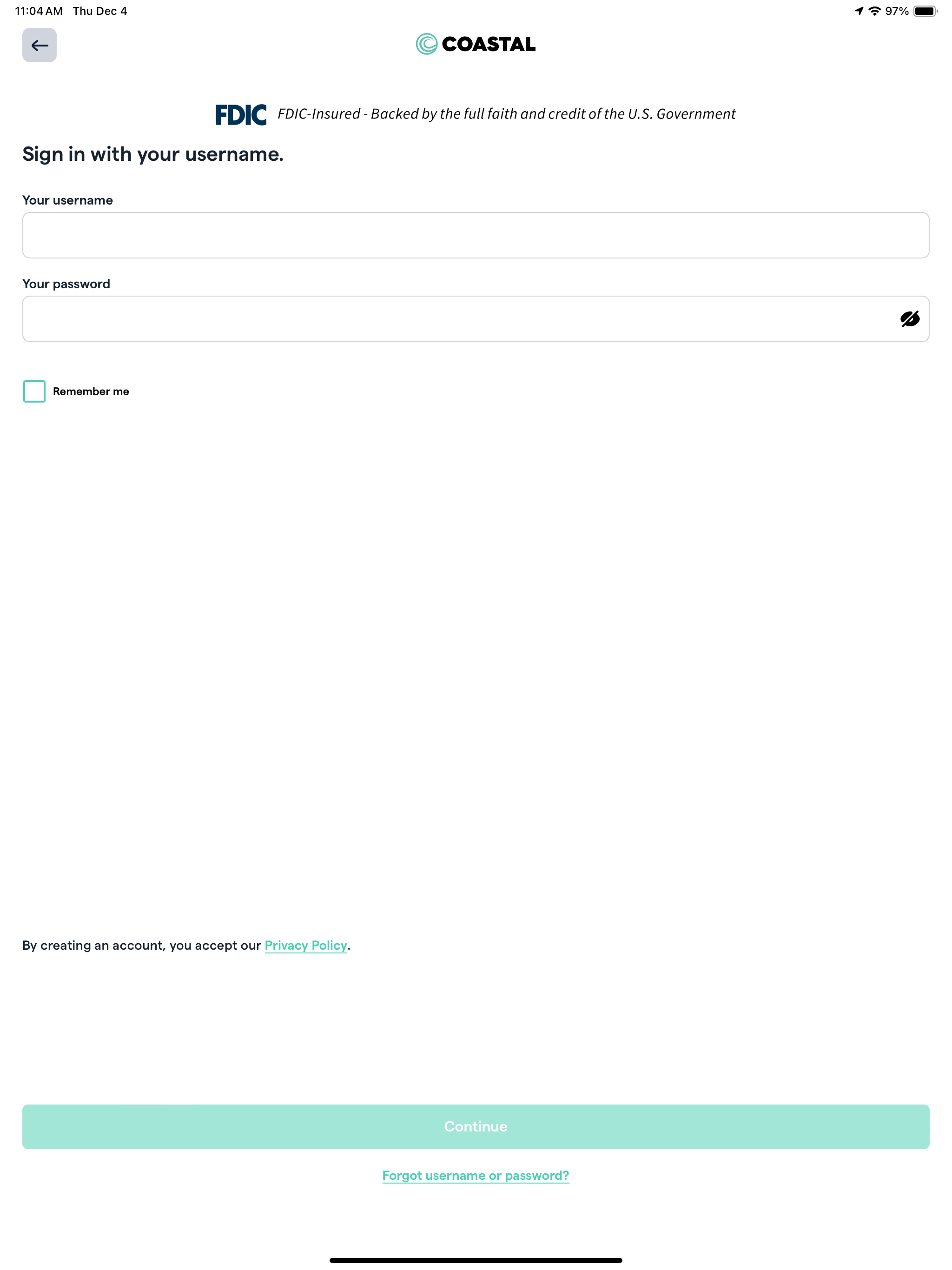 Coastal Community Bank Mobile