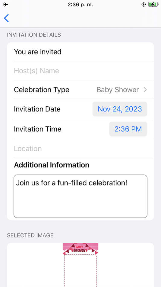 #7. Digital invitation (iOS) 由: Nazly Maryori Rea Legarda