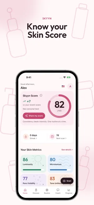 Skyyn: Skin Score & Glow Up screenshot 1