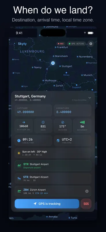 Skyty: Flight GPS & Altimeter screenshot 5 of 10
