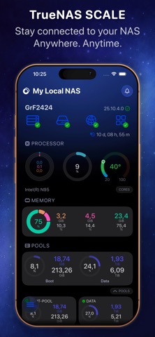 TruDash – NAS Dashboard Screenshot 1 of 4
