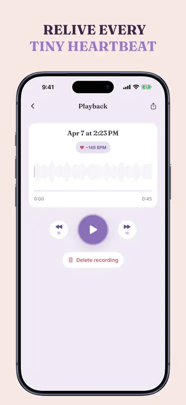 Baby Heartbeat Monitor App Pro screenshot 4 of 7