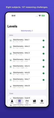 ChemBench: Equation Balancer iPhone screenshot