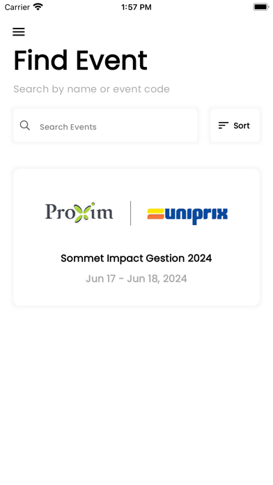 McKesson Canada Events Screenshot