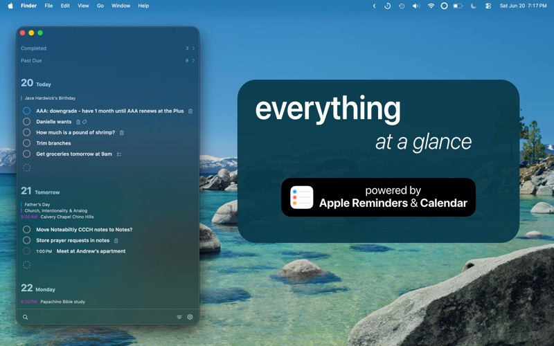 review³ - todo list, planner screenshot