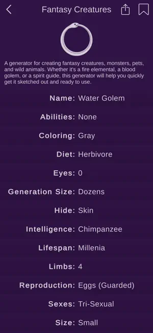 Fantasy Writer's Companion screenshot 2