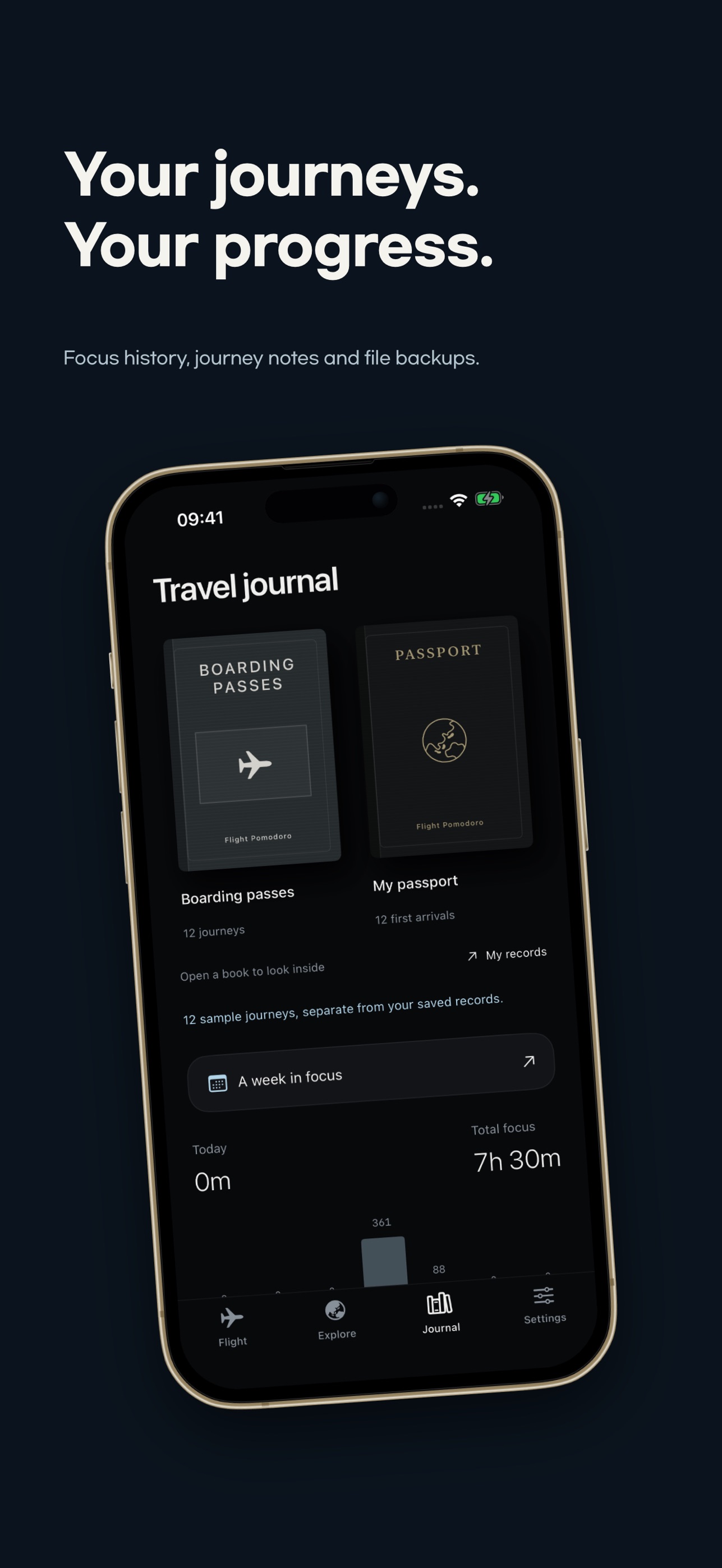 Screenshot 8 of Focus Timer: Flight Pomodoro