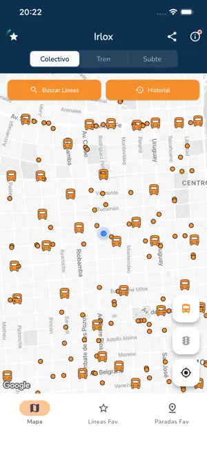 Irlox: movilidad urbana iPhone screenshot 1