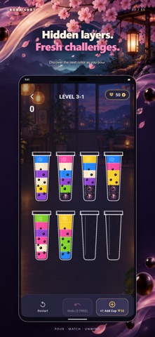 Boba Sort: Bubble Tea Puzzle Screenshot 3 of 5