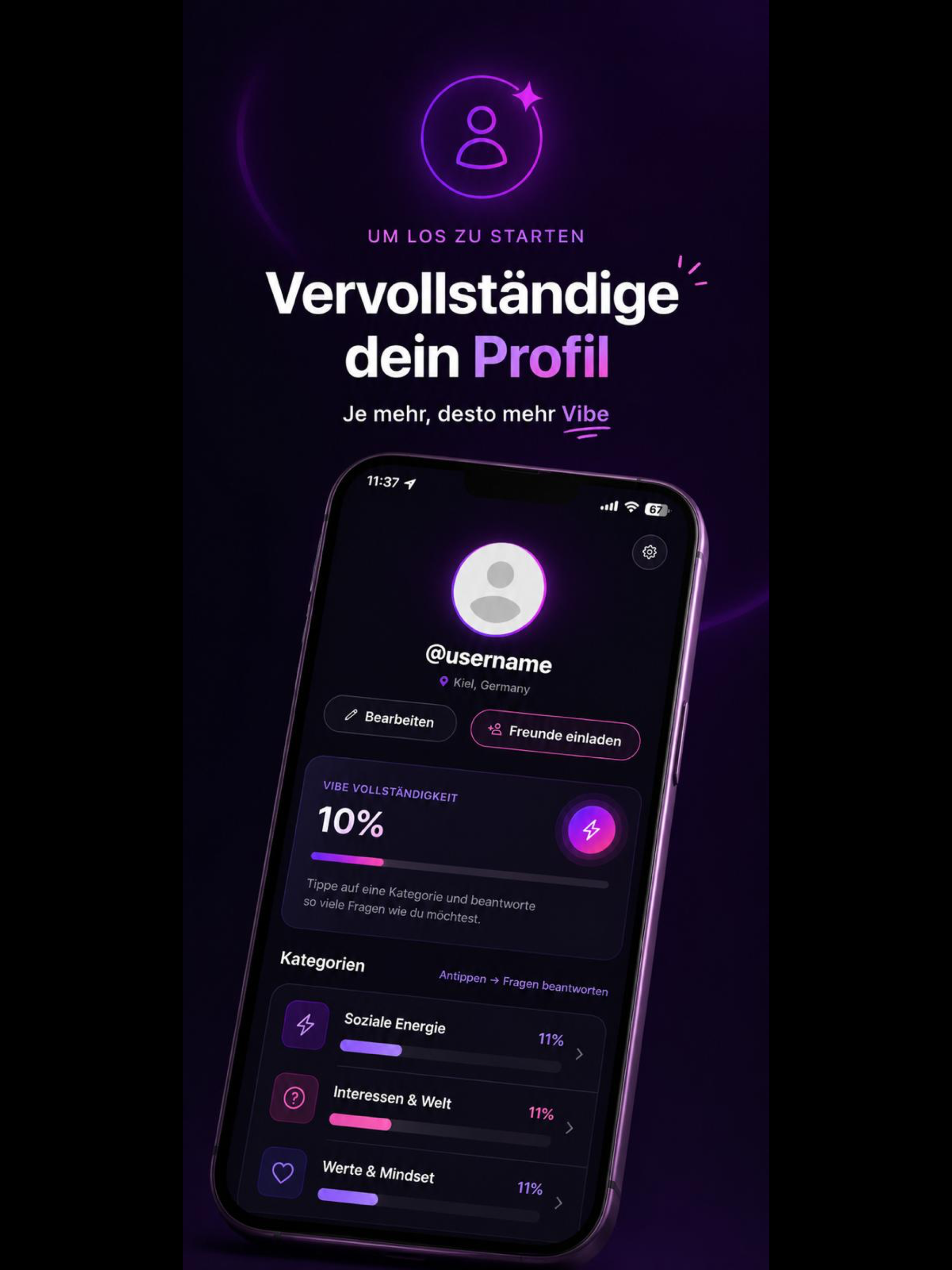 VibesUp: Freunde finden & Chat