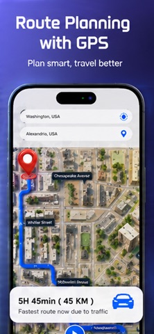 GPS Save Route & Location iPhone screenshot