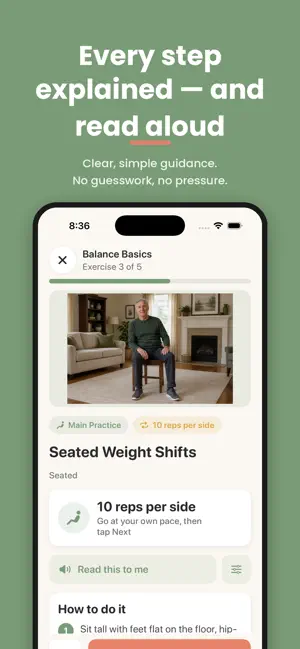 Chair Yoga for Seniors App screenshot 2