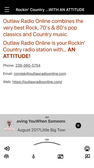 Outlaw Radio Online Screenshot