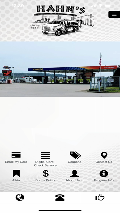 Hahn Oil Rewards Screenshot