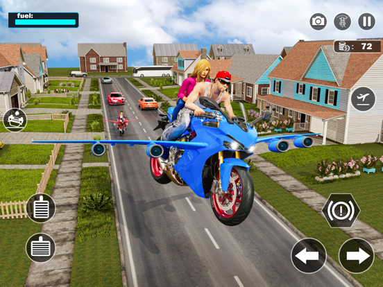 Screenshot #5 pour Flying Motorbike Real Sim 3D