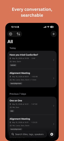 CueScribe: Voice to Text Notes screenshot