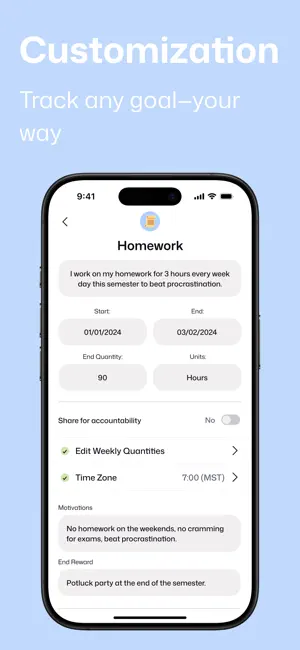 GoalUp: Set, & Track Goals screenshot 4