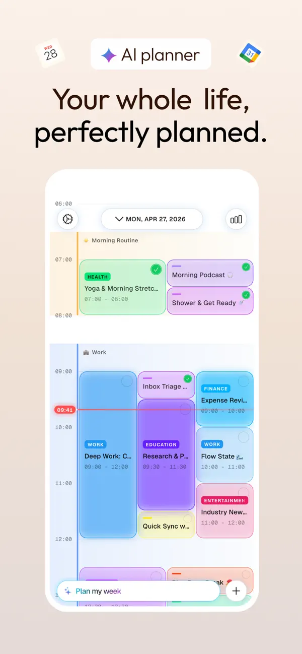 Screenshot #1 pour DayStream: Daily AI Planner