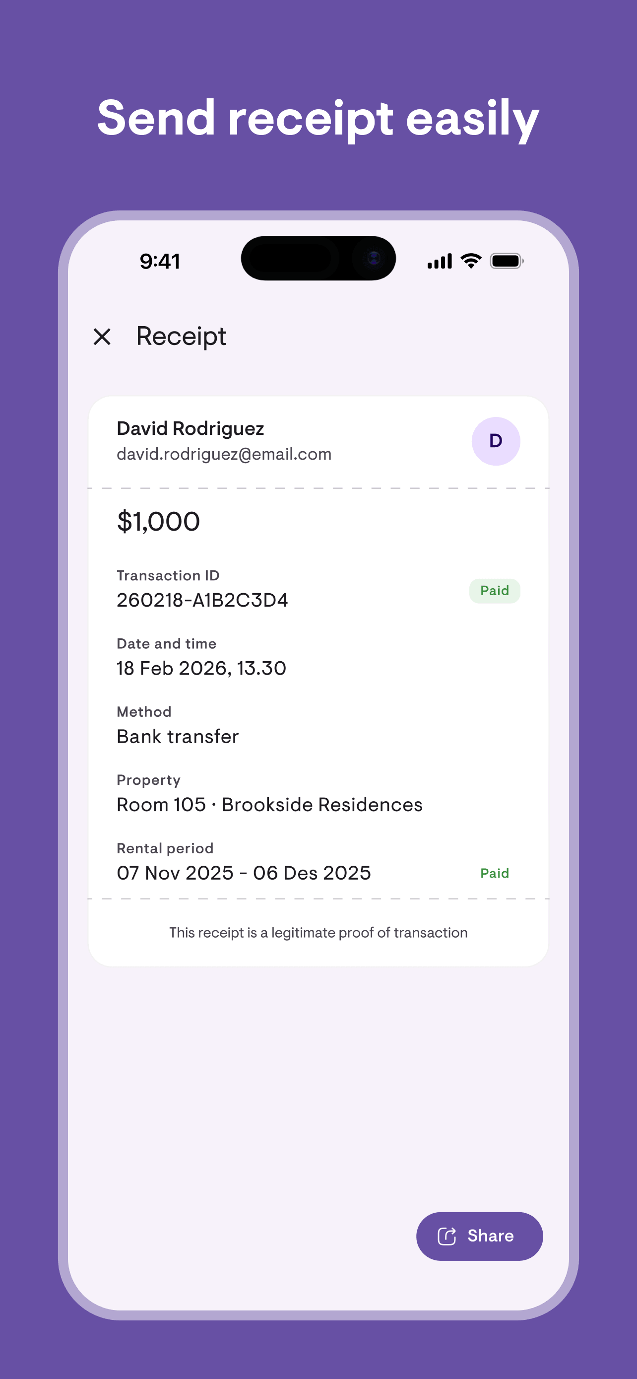 Kamaru: Manage Rentals & Kos