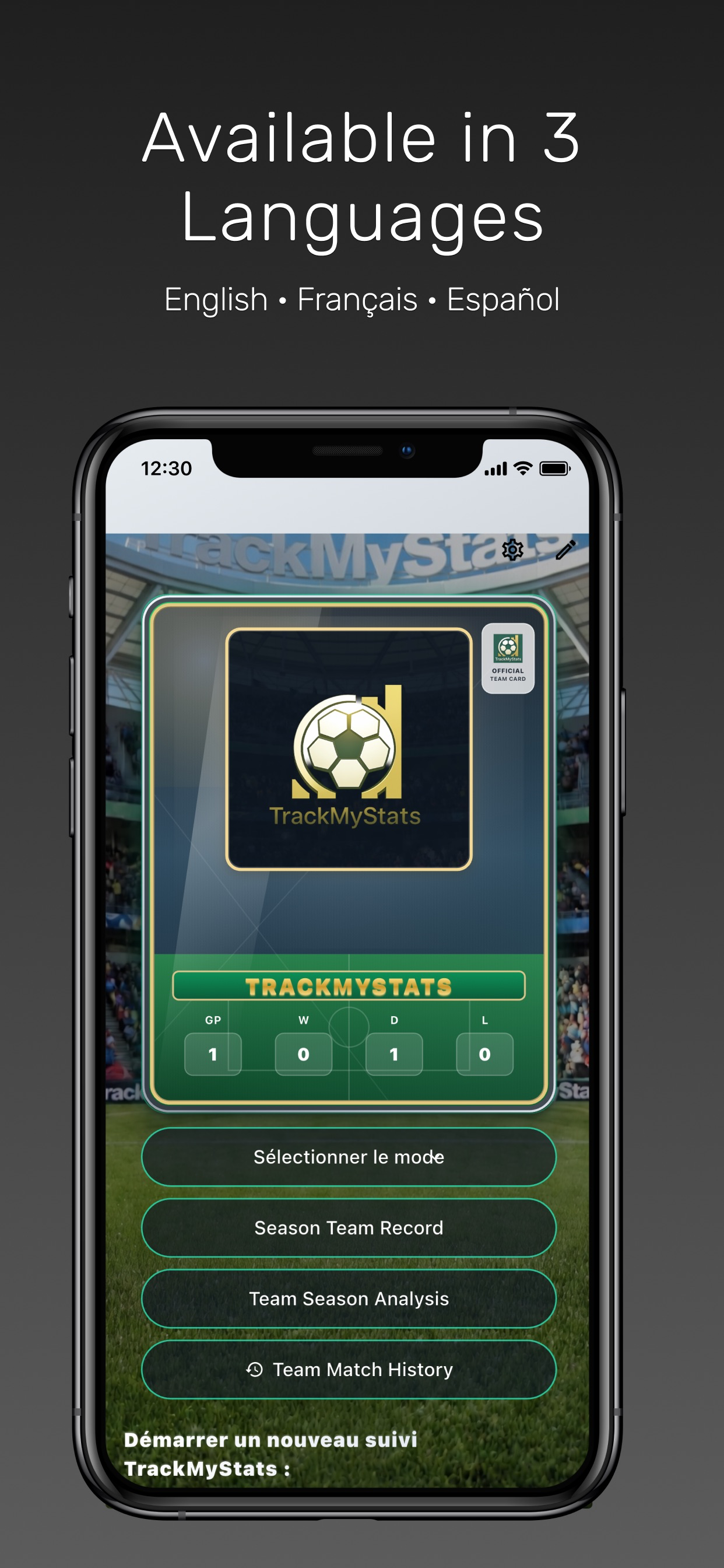 TrackMyStats: Soccer screenshot 8