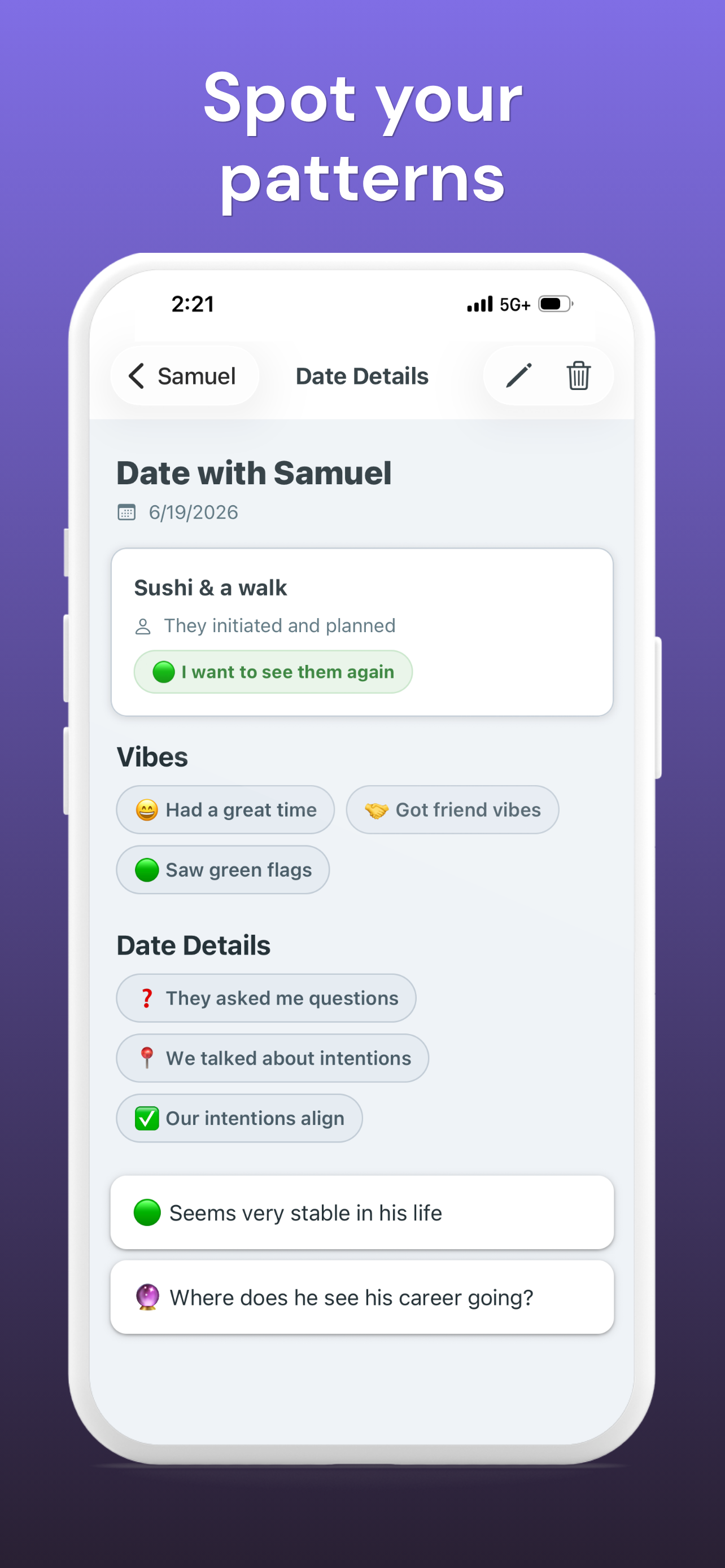 Date Tracker: Dating Journal screenshot 3