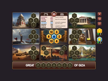 Seven Wonders Bingo Game iPad screenshot