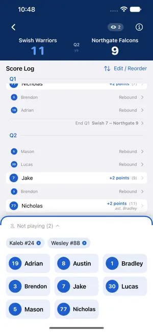 Courtside Hoop Stats screenshot 2