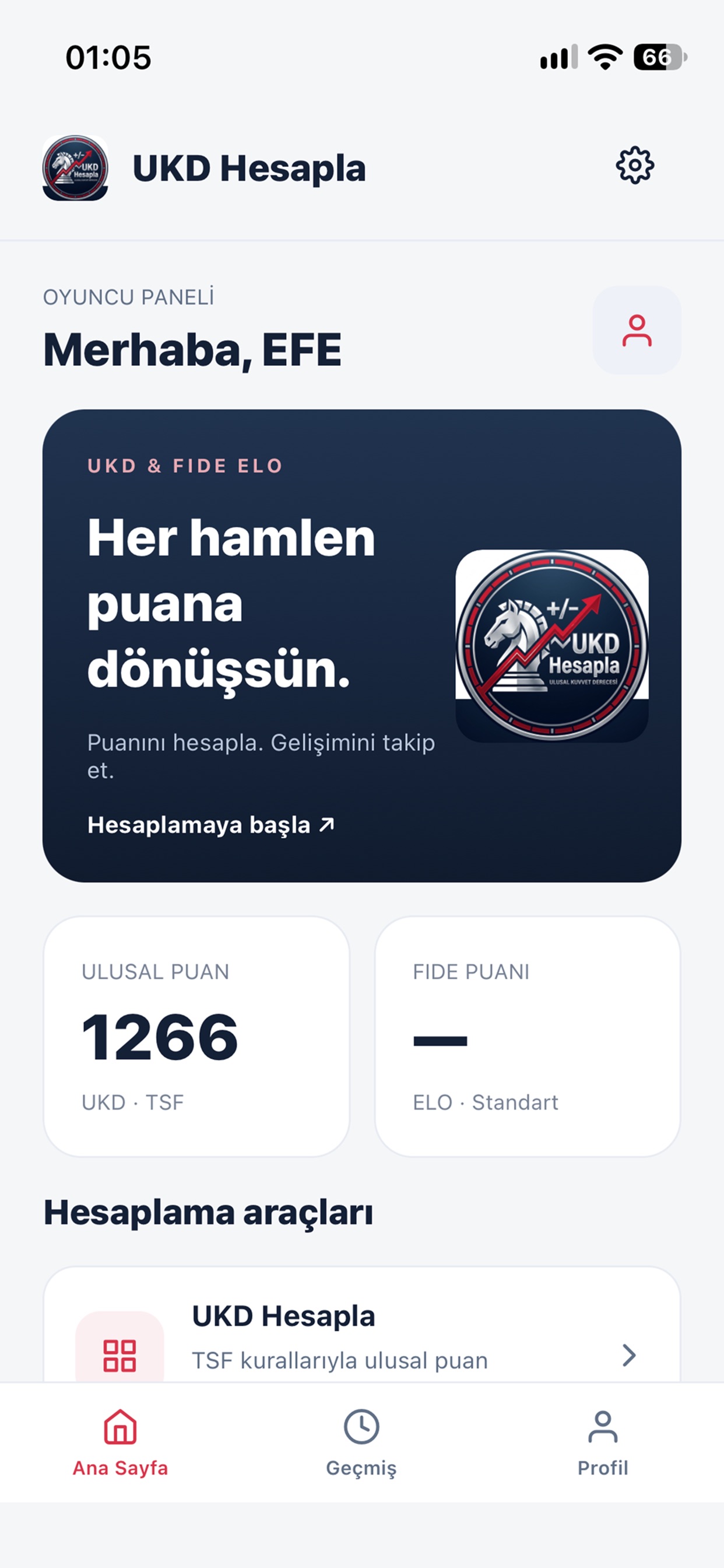 Screenshot 1 of UKD ve ELO Hesapla