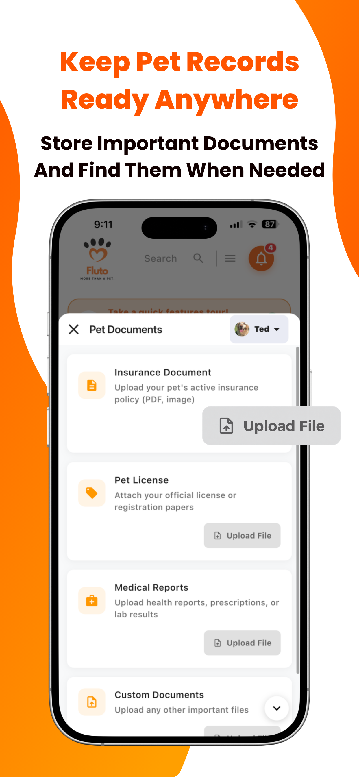 Pet Care Tracker App - FLUTO screenshot 4