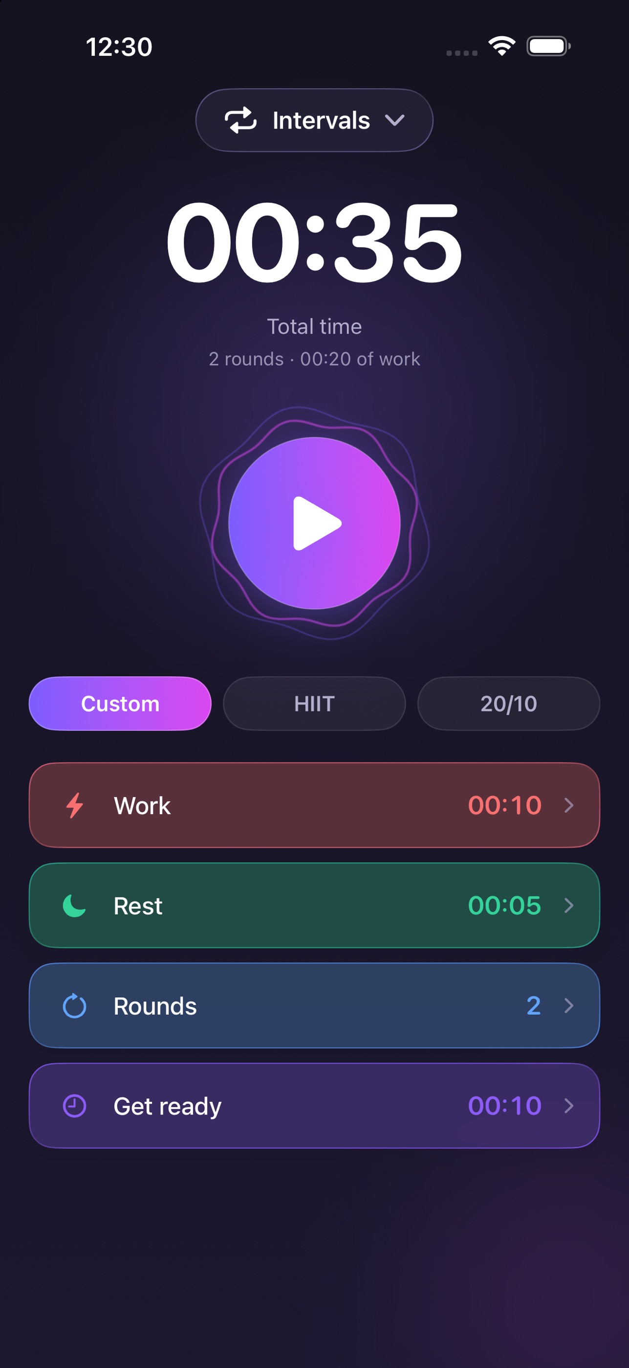 Screenshot 1 of Slimo Interval Timer