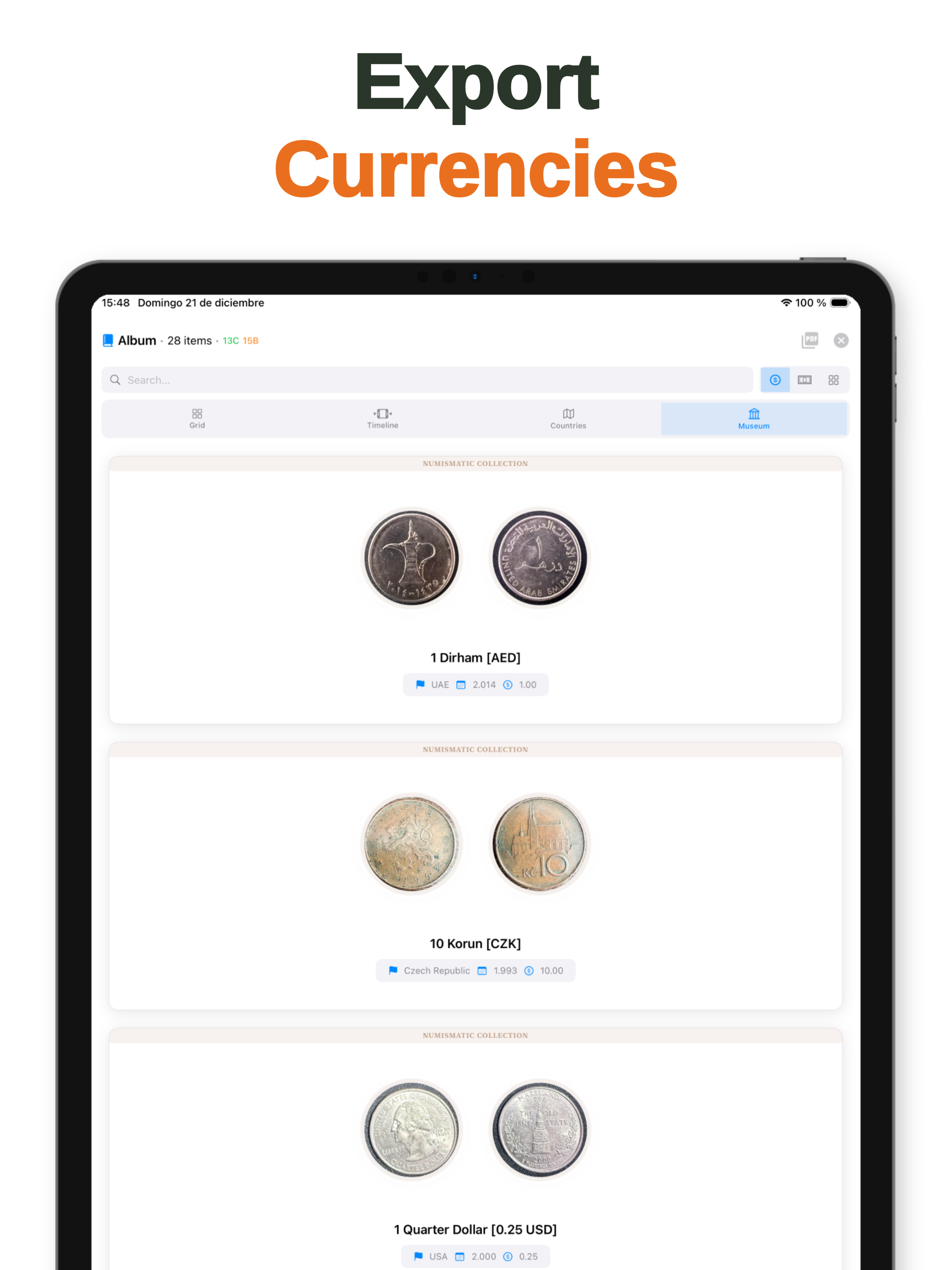 Currency Collector - Catalog