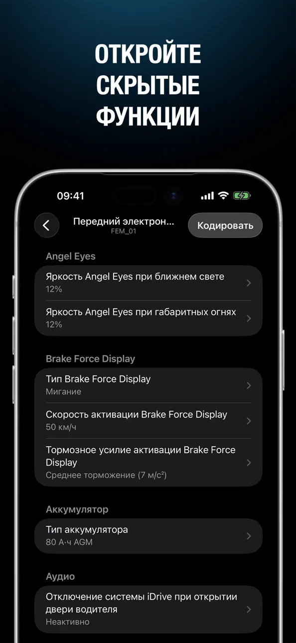BimmerCode for BMW and MINI Hack screenshot 3 - iOS game interface