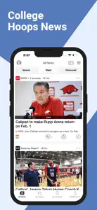 College Hoops News screenshot #1 for iPhone