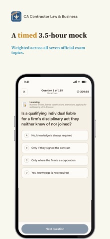 California Contractor Law iPhone screenshot