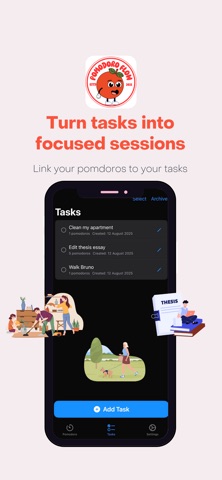 PomodoroFlow screenshot