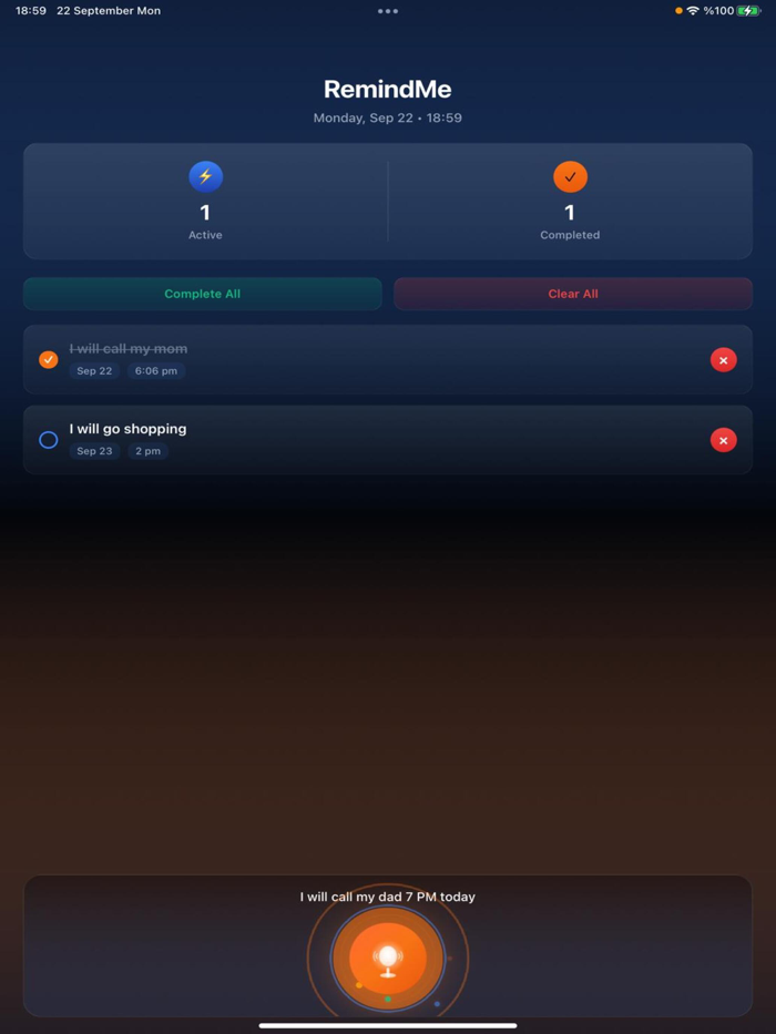 RemindMe Voice Assistant