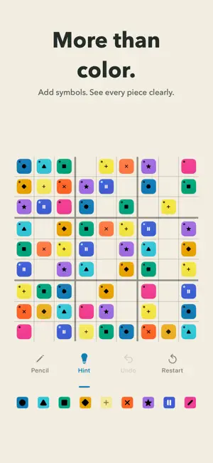Hue: Color Sudoku Puzzles screenshot 2