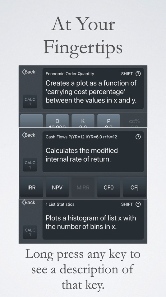 #6. CALC 1 Financial Calculator (iOS) Bởi: CalcFxC, LLC